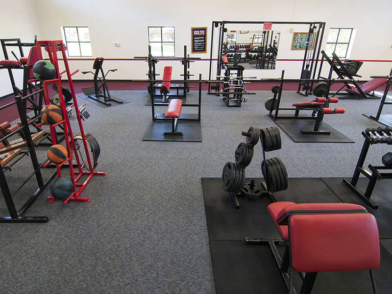 Stay fit with a workout in the Fitness Center.