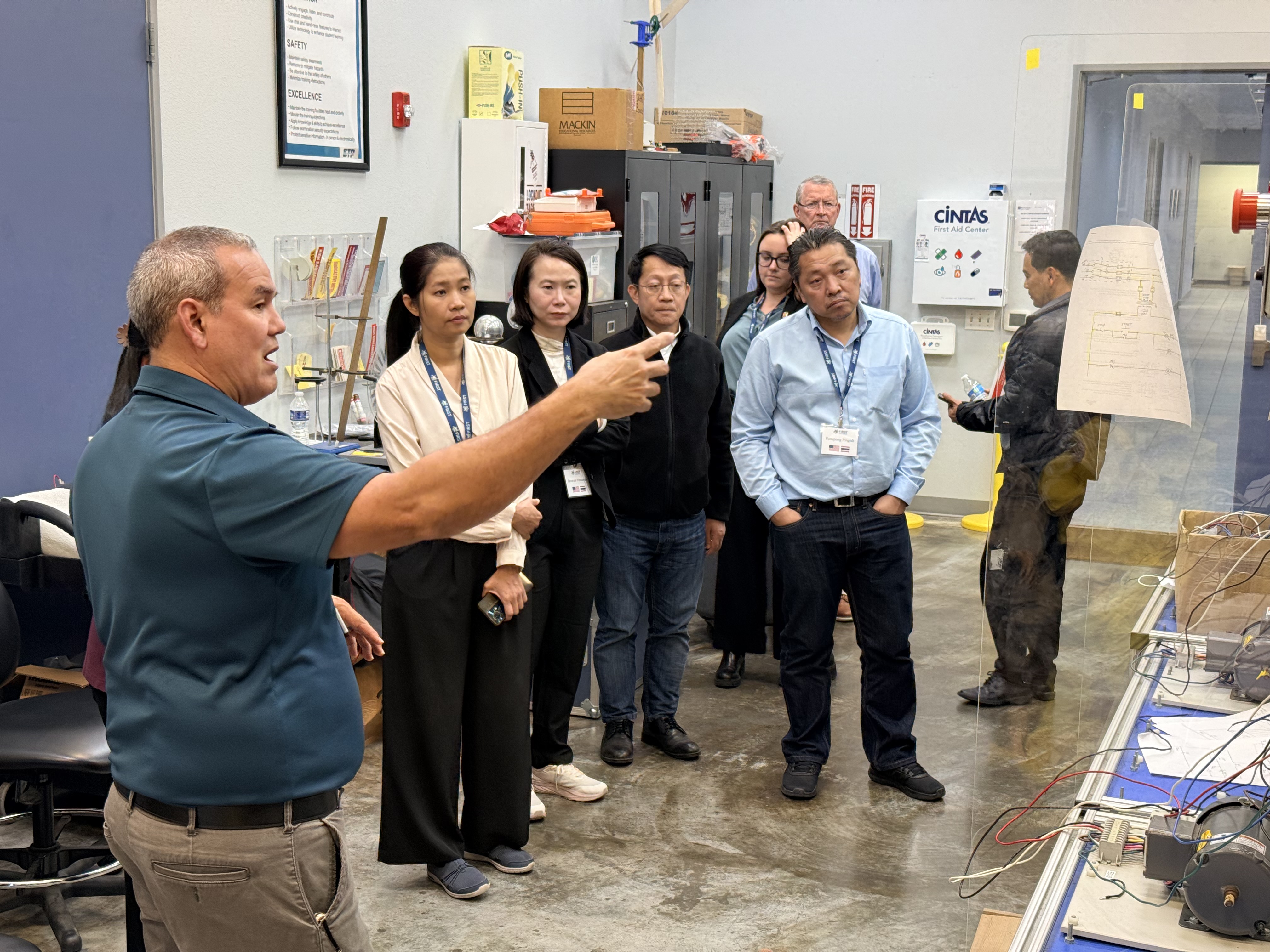 Class in a workshop