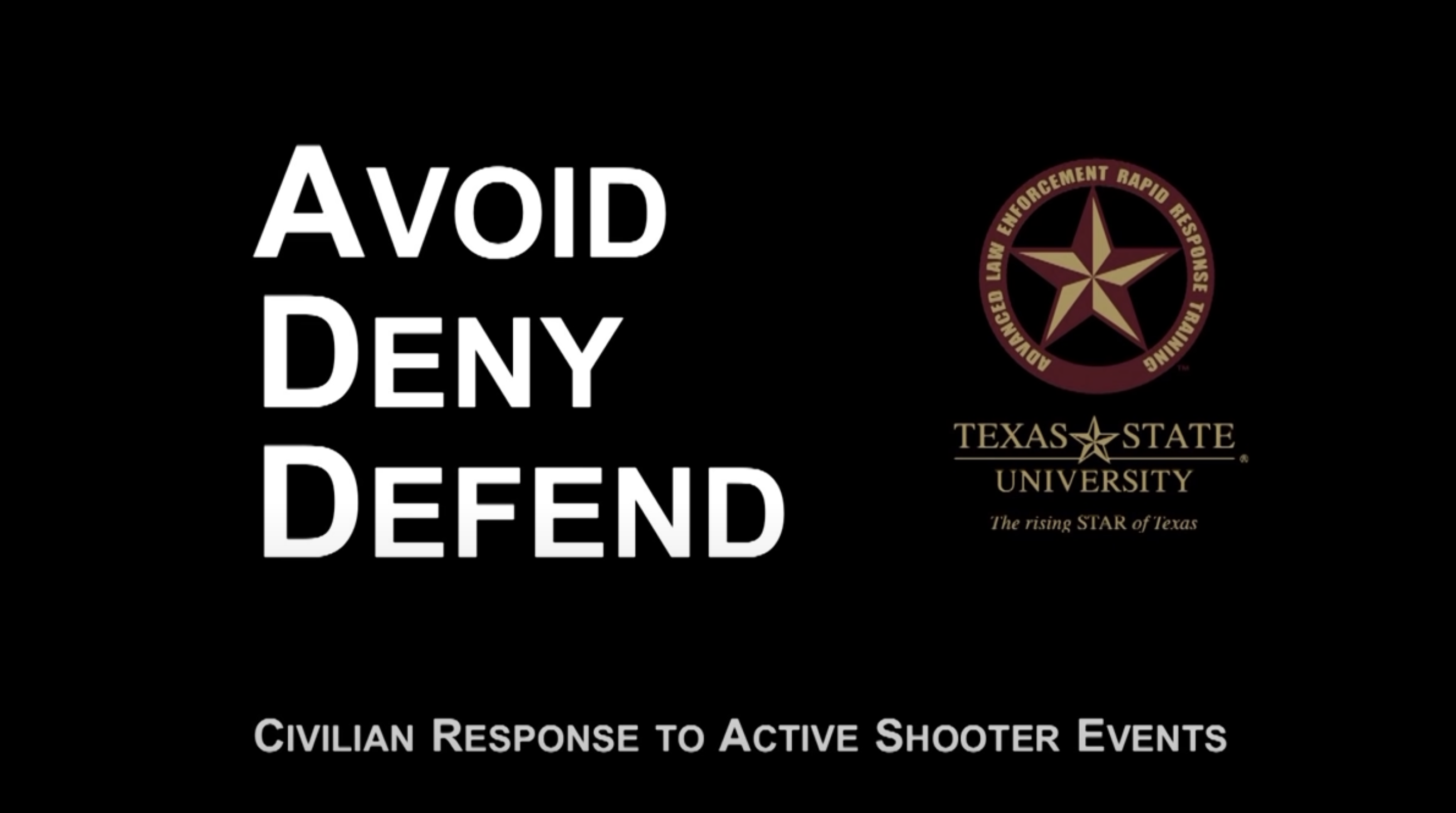 Civilian response to active shooter events