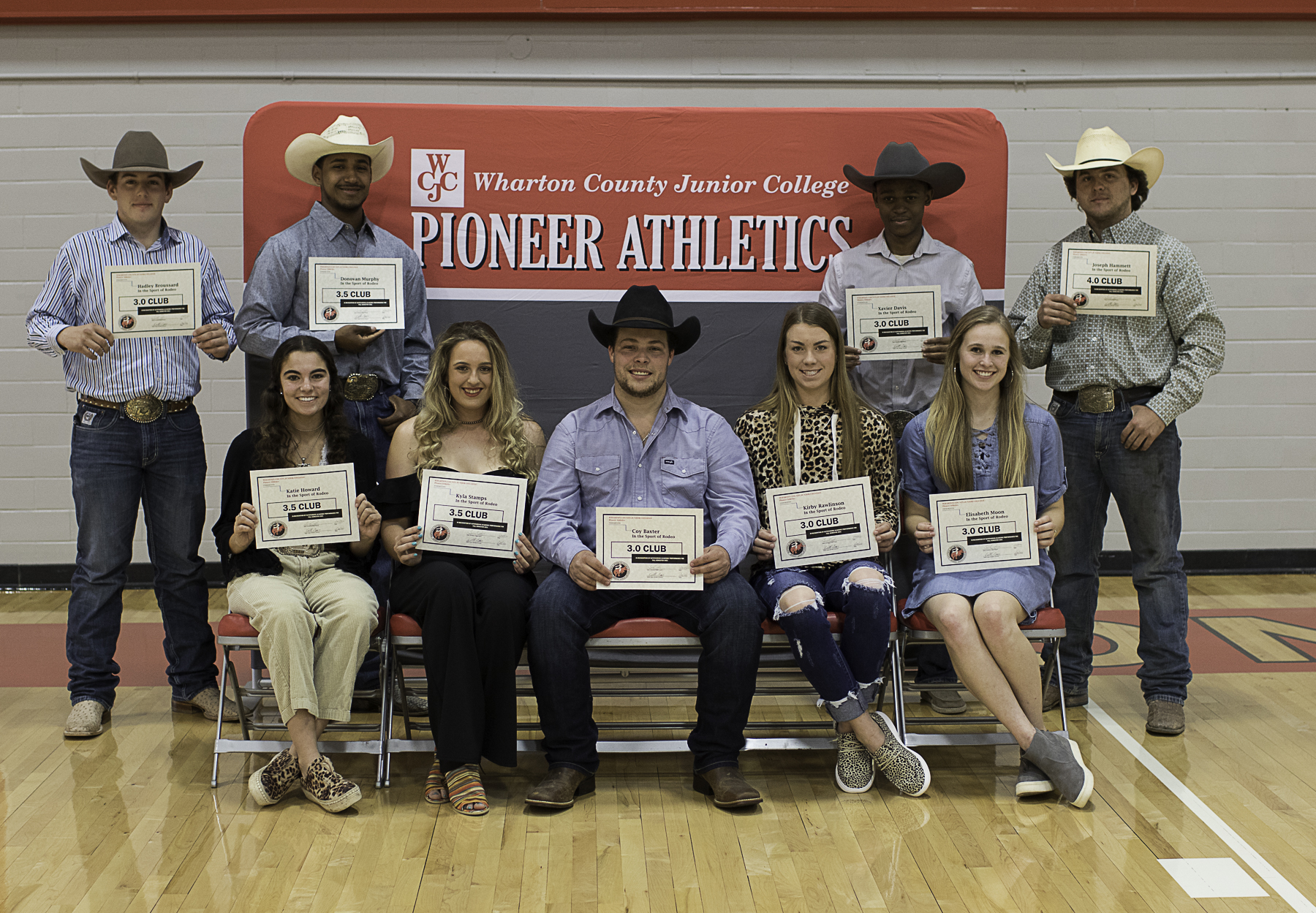 WCJC RODEO TEAM MEMBERS RECOGNIZED FOR ACADEMIC ACHIEVEMENT