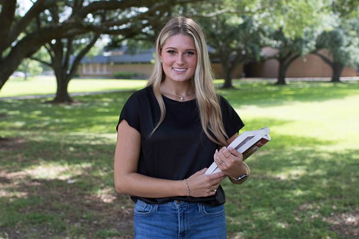 Wharton County Junior College dual credit student Landynn Tompkins will graduate from high school this month with a diploma under the Texas First Program. The state program enables high school students to graduate early and to qualify for a one-year scholarship to their university of choice.
