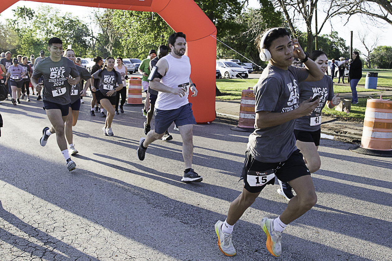 The Wharton County Junior College Senior Citizens Program will host a 5K run on Dec. 7 in Wharton to raise funds for the program. Pictured are competitors from last year's event.  