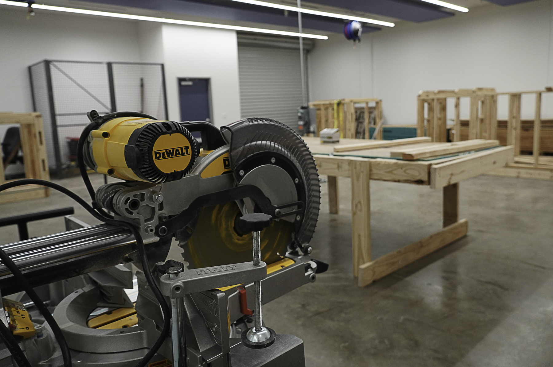 Equipment and supplies are ready for students at Wharton County Junior College's Construction Trades Training facility on the Bay City campus. 