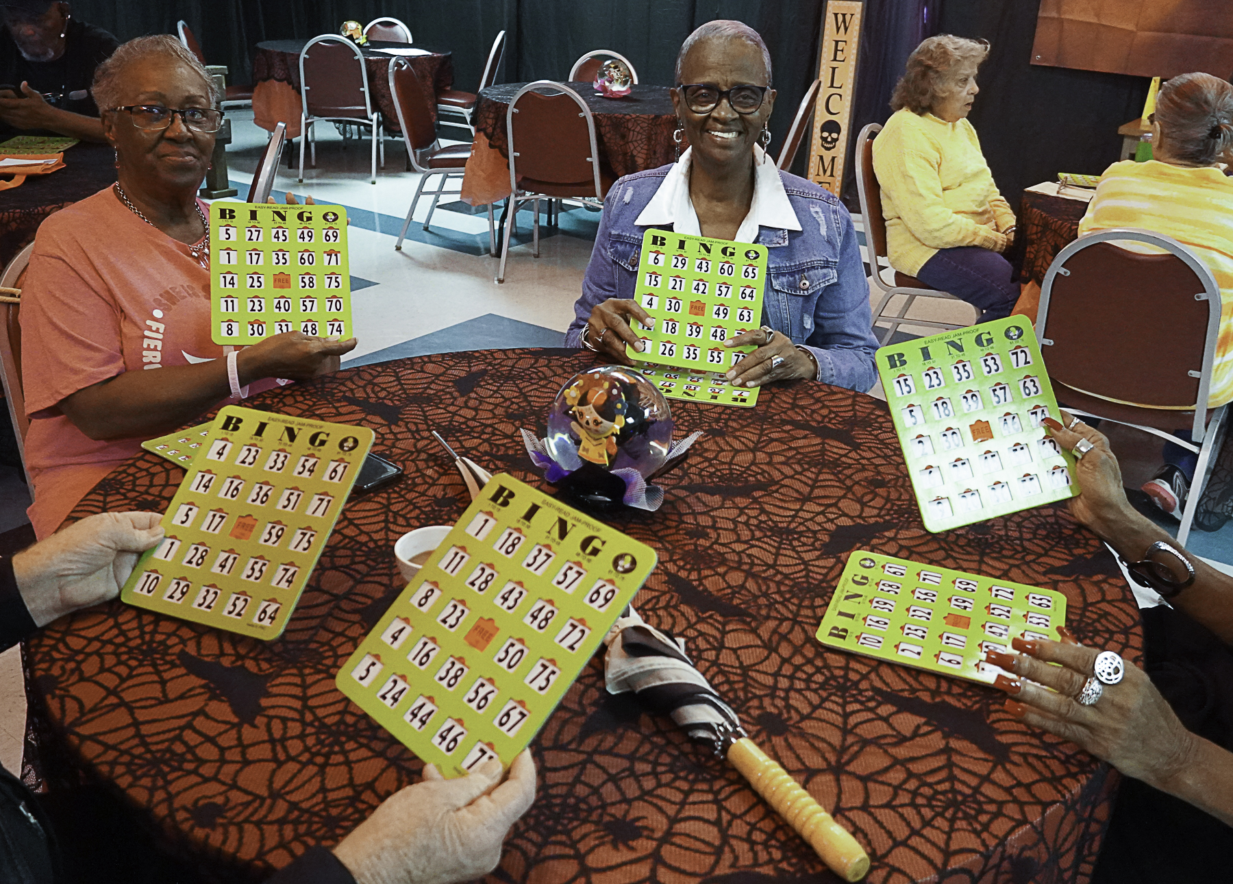 Members of the Wharton County Junior College Senior Citizens Program display their bingo cards during an event held last fall. The program will host a bingo fundraiser from 4 p.m. to 6 p.m. Saturday, Aug. 2, at the Pioneer Student Center on the Wharton campus.