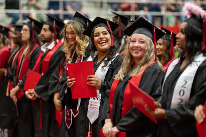 Wharton County Junior College held its 80th annual commencement exercises between May 7 and May 9 at the Gene Bahnsen Gymnasium on the Wharton campus. Four ceremonies were held, with 265 students participating. 