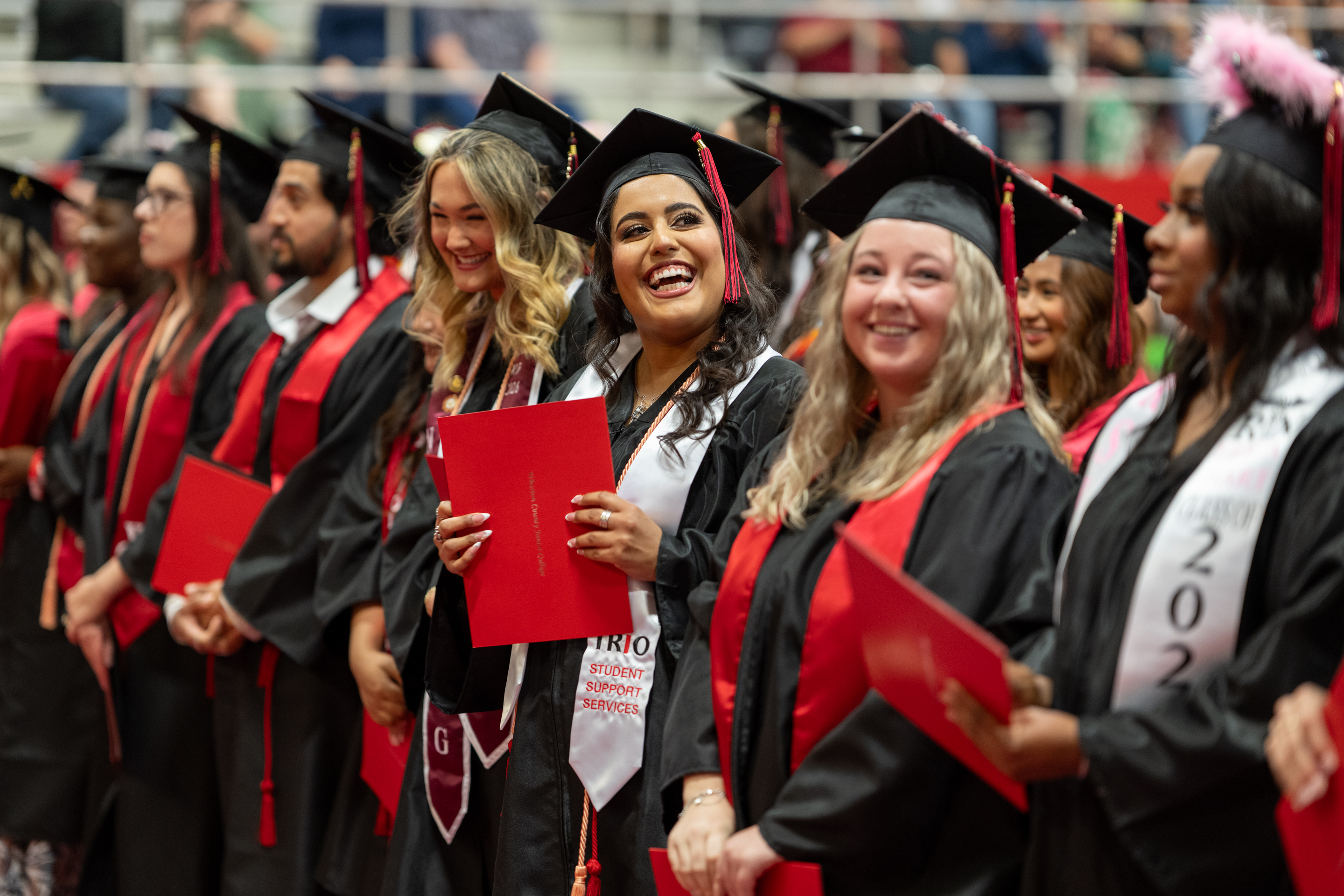 Wharton County Junior College held its 80th annual commencement exercises between May 7 and May 9 at the Gene Bahnsen Gymnasium on the Wharton campus. Four ceremonies were held, with 265 students participating. 