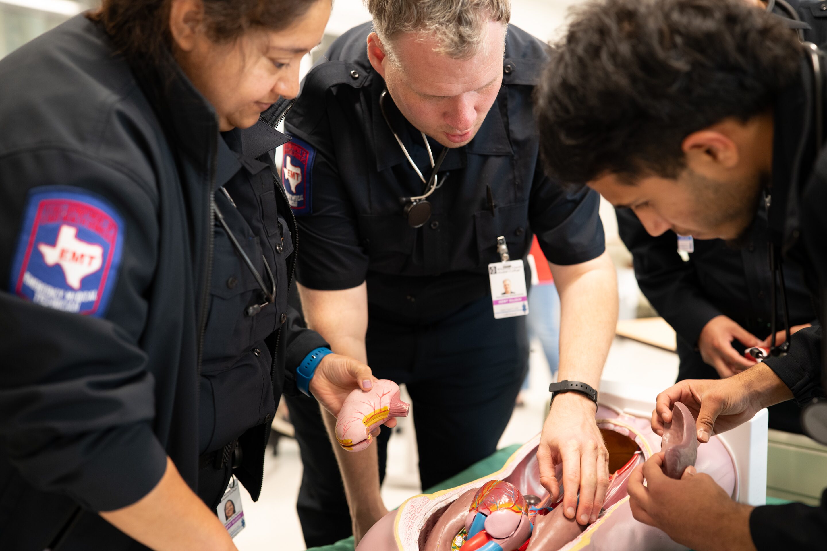 Wharton EMS students participate in exercise. 